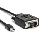 Rocstor Y10C163-B1 6FT Mini-DisplayPort to VGA M/M 1920x1200 1080p Cable Black