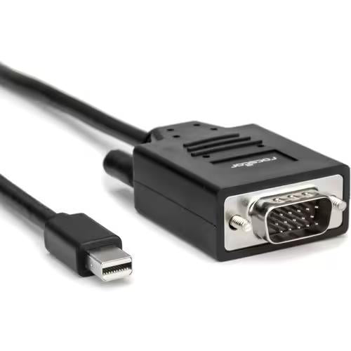 Rocstor Y10C163-B1 6FT Mini-DisplayPort to VGA M/M 1920x1200 1080p Cable Black