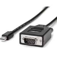 Rocstor Y10C163-B1 6FT Mini-DisplayPort to VGA M/M 1920x1200 1080p Cable Black