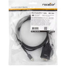 Rocstor Y10C163-B1 6FT Mini-DisplayPort to VGA M/M 1920x1200 1080p Cable Black