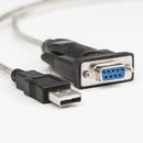 Rocstor Y10C701-B1 3FT USB to DB9 Serial Null Modem RS232 Cable w FTDI UART Chip