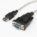 Rocstor Y10C701-B1 3FT USB to DB9 Serial Null Modem RS232 Cable w FTDI UART Chip