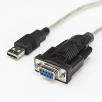 Rocstor Y10C701-B1 3FT USB to DB9 Serial Null Modem RS232 Cable w FTDI UART Chip