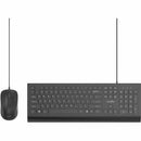 Rocstor Y10P024-B1 CK1 Wired USB 104-Key Keyboard w Contoured Mouse 1200 dpi BLK