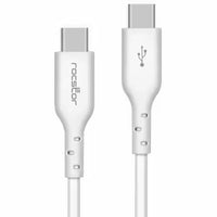 Rocstor Y10C499-W1 6FT USB-C to USB-C Charging Data Sync Cable 240W PD WHITE