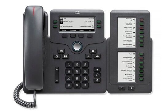 Cisco CP-6821-3PW-NA-K9= 2 Line VoIP IP SIP Phone 2 RJ45 PoE Ready w US NA Power