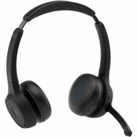 Cisco HS-WL-722-BUNA-C Dual Ear Bluetooth USB-A Headset w HD Adapter Case Black