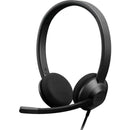 Cisco HS-W-322Q-C-USB 322 Stereo Wired 2 Ear Headset USB-A Noise Can Mic Black