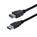 StarTech USB3SEXT1MBK 3Ft USB-A 3.0 Extension SuperSpeed Cable M/F