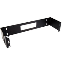 StarTech WALLMOUNTH2 2U 6" Deep Hinged Wall Mount Patch Panel Bracket Black