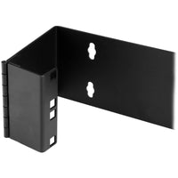 StarTech WALLMOUNTH2 2U 6" Deep Hinged Wall Mount Patch Panel Bracket Black