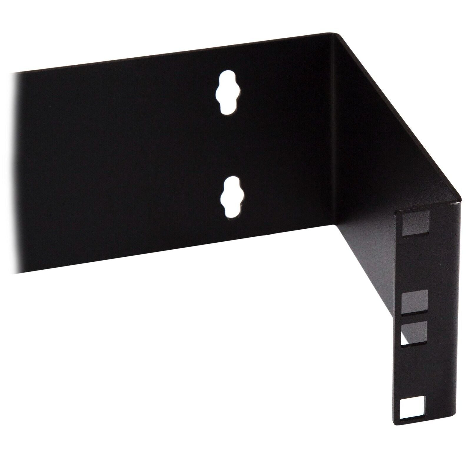 StarTech WALLMOUNTH2 2U 6" Deep Hinged Wall Mount Patch Panel Bracket Black