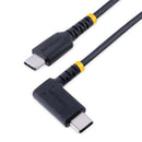 StarTech R2CCR-2M-USB-CABLE 6Ft USB-C to Rght-Angle USB-C Rugged Charging Cable