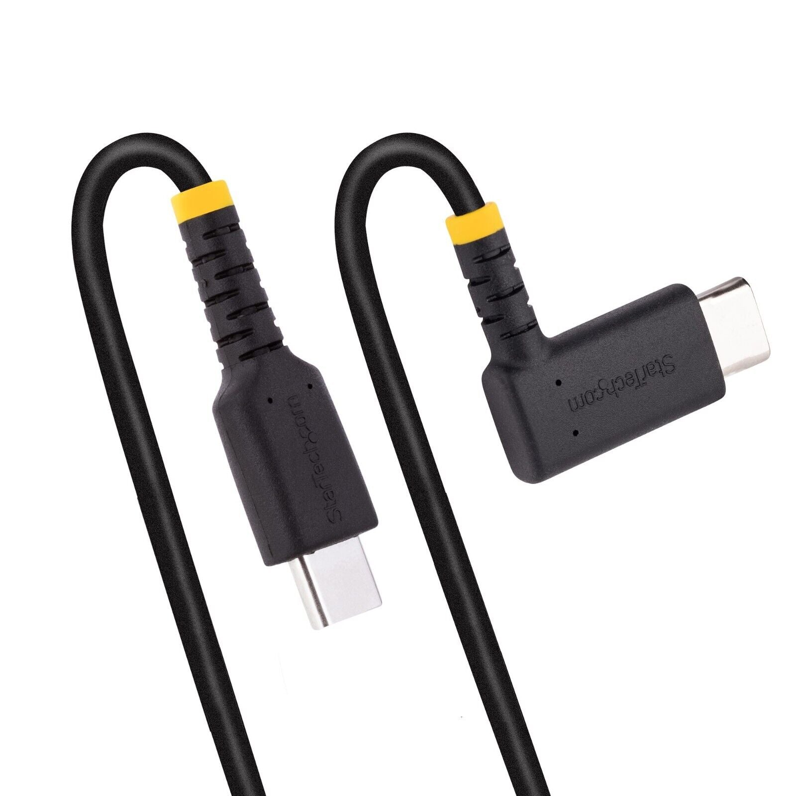 StarTech R2CCR-2M-USB-CABLE 6Ft USB-C to Rght-Angle USB-C Rugged Charging Cable