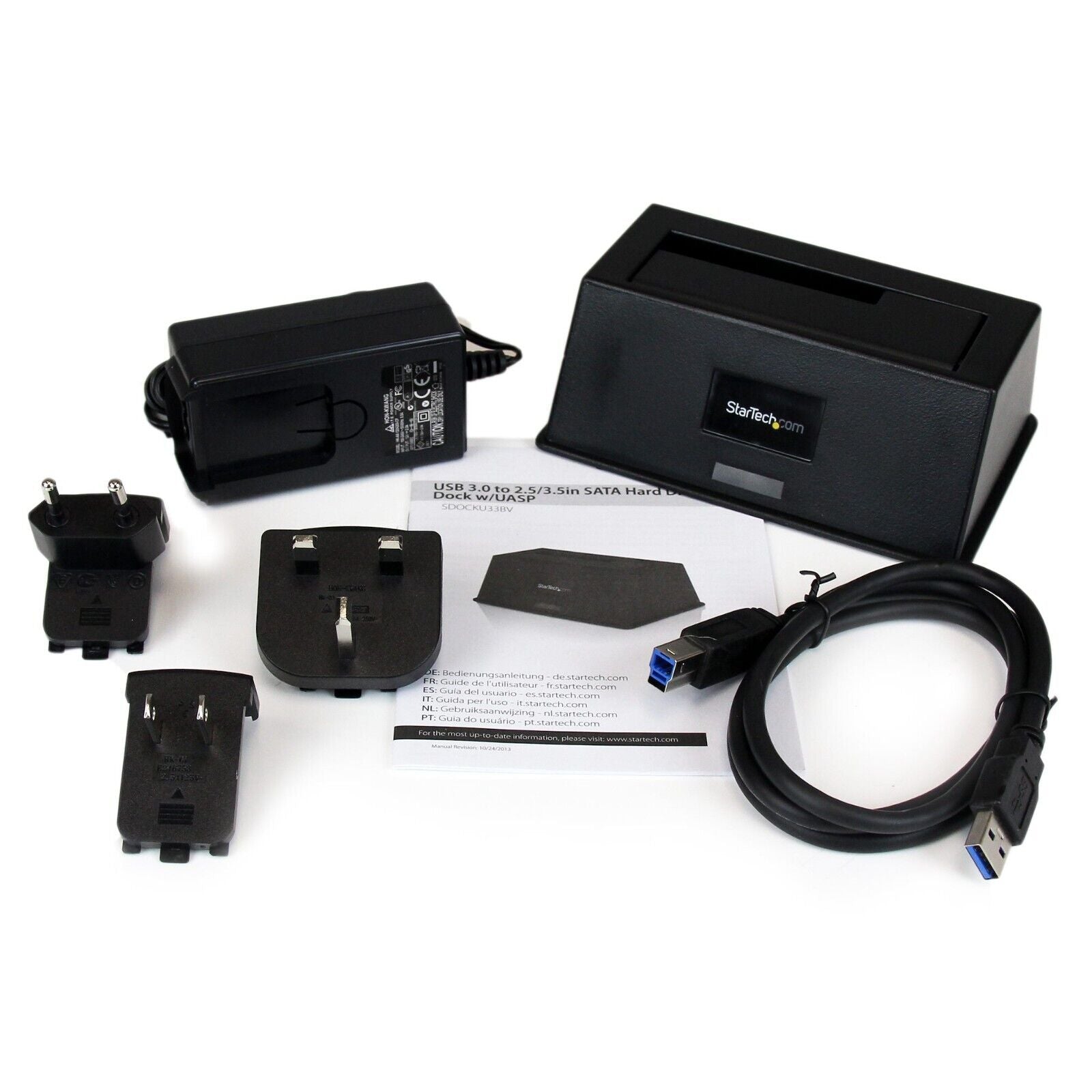 StarTech SDOCKU33BV USB 3.0 to SATA 2.5" 3.5" HDD Hard Drive Docking Station BLK