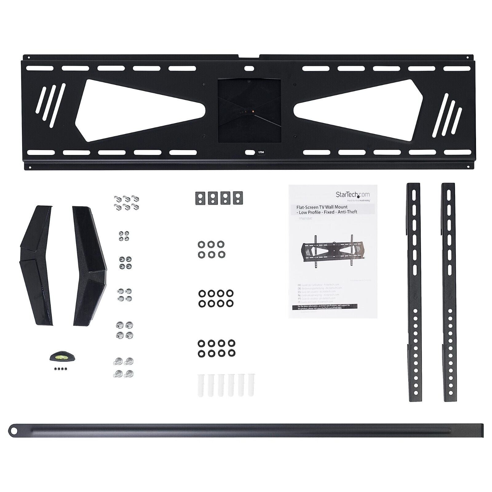 StarTech FPWFXBAT Low Profile TV Wall Mount Anti=Theft for 37"-75" Displays