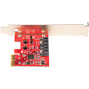 StarTech 2P6GR-PCIe-SATA-CARD 2 Port SATA 7 Pin PCIe x2 Low Profile Card Adapter