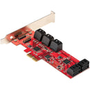 StarTech 10P6G-PCIe-SATA-CARD 10 Port SATA 7 Pin PCIe x2 LowProfile Card Adapter