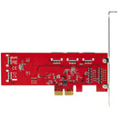 StarTech 10P6G-PCIe-SATA-CARD 10 Port SATA 7 Pin PCIe x2 LowProfile Card Adapter