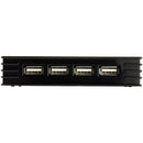 StarTech ST4202USB 4 Port USB-B to 4 USB-A 2.0 Mini Dock Hub w Power Adapter BLK