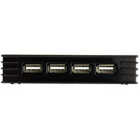 StarTech ST4202USB 4 Port USB-B to 4 USB-A 2.0 Mini Dock Hub w Power Adapter BLK