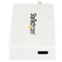 StarTech HB30C3A1CFBW 4 Port Mini USB Dngl Hub 3x USB-A 1x USB-C SprSpeed White