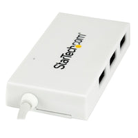 StarTech HB30C3A1CFBW 4 Port Mini USB Dngl Hub 3x USB-A 1x USB-C SprSpeed White