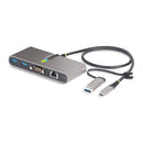 StarTech 5G2A1SGBB-USB-C-HUB 2 Port USB-C w GbE Ethernet RS232 USB-A PDel HUB