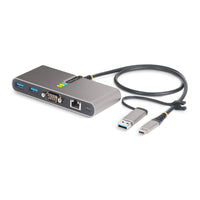 StarTech 5G2A1SGBB-USB-C-HUB 2 Port USB-C w GbE Ethernet RS232 USB-A PDel HUB