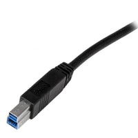 StarTech USB3CAB2M 6Ft USB 3.0 A to B Certified SuperSpeed Cable Cord Black