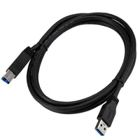 StarTech USB3CAB2M 6Ft USB 3.0 A to B Certified SuperSpeed Cable Cord Black