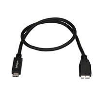 StarTech USB31CUB1M 3Ft (1M) USB-C Host to USB Micro B M/M Cable Cord Black