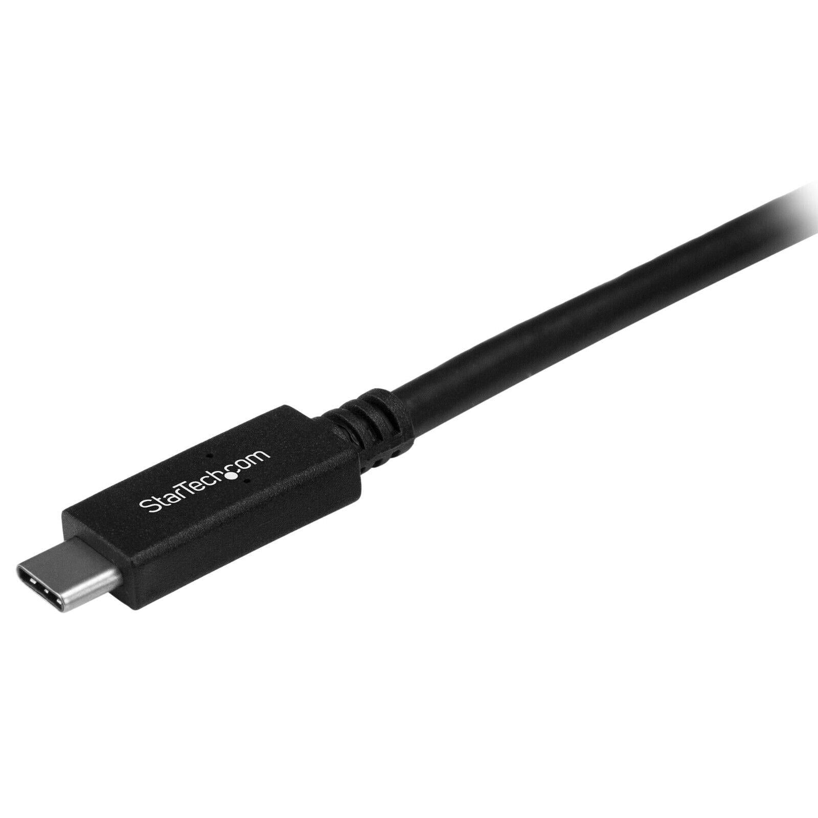 StarTech USB315CC2M 6Ft (2M) USB C to USB C Charge Sync Power Del 3A Cable Black