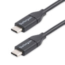 StarTech USB2CC3M 10Ft (3M) USB C to USB C M/M Cable Round Cord Black