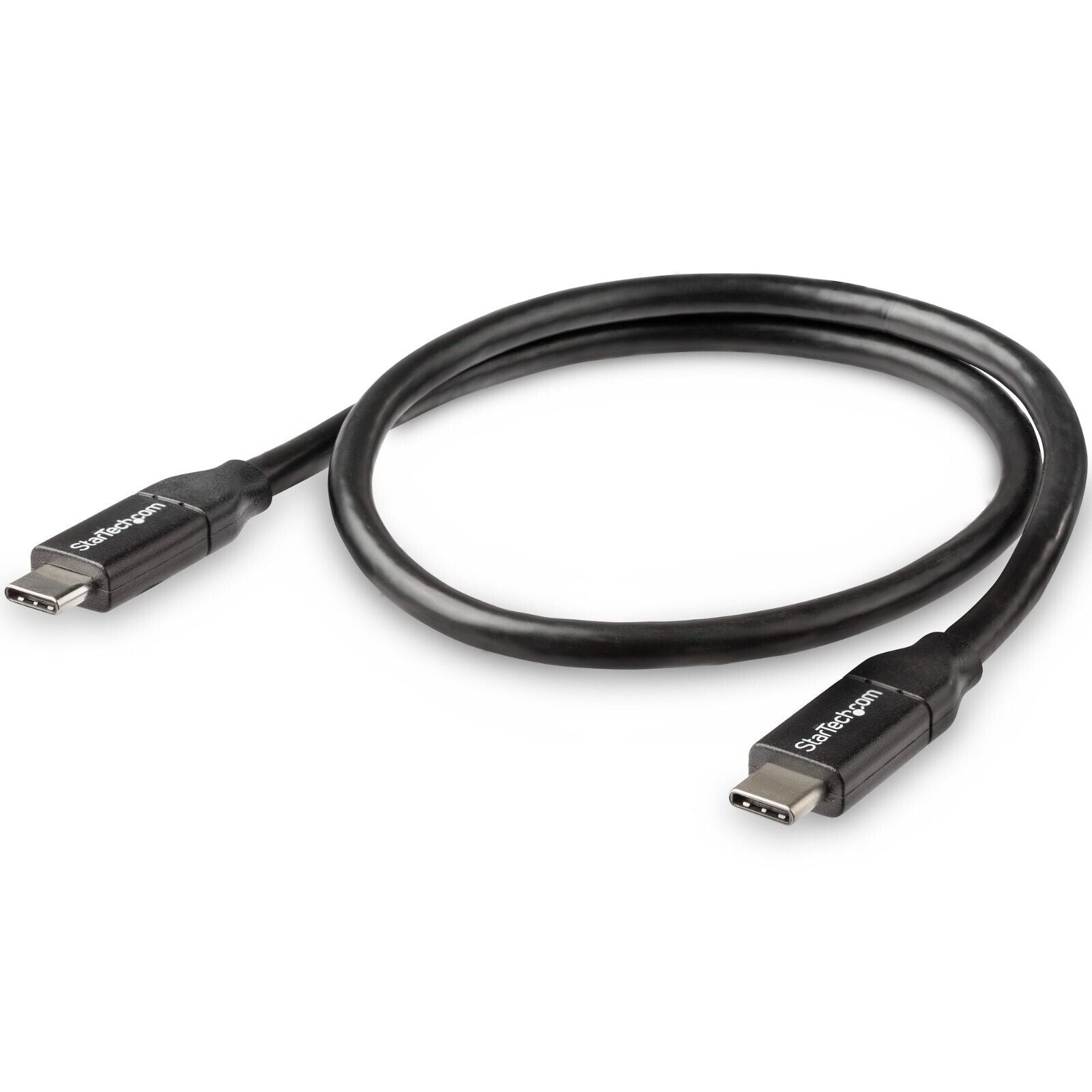 StarTech USB2C5C50CM 1.6Ft (0.5) USB C to USB C M/M Cable Charge 5A-PD Black