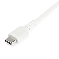 StarTech RUSB2AC1MW 3Ft (1M) USB A to USB C Fast Charge Cable Rugged Cord White