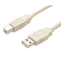 StarTech USBFAB_6 6Ft (2M) USB A to USB B M/M Cable Printer Scanner Cord Beige