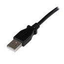 StarTech USBAB1MR 3Ft (1M) USB A to Right Angle USB-B Cable Print Scann Black