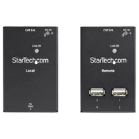 StarTech USB2004EXTV 4 Port USB-A 2.0 Extender Over CAT5 CAT6 RJ45 HUB Black