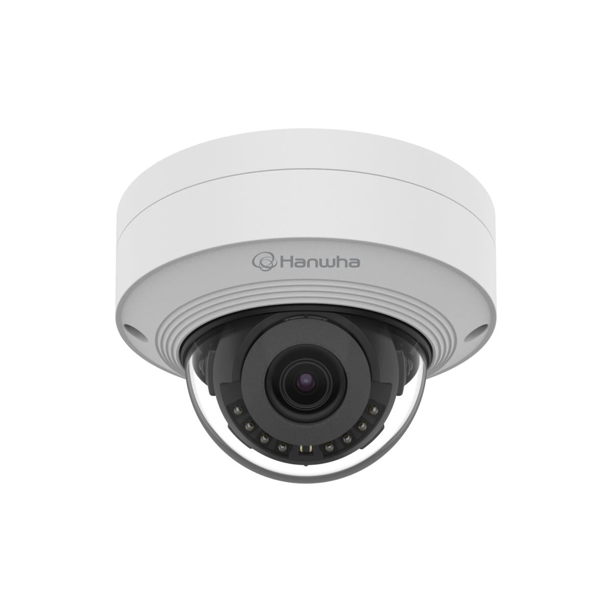 Hanwha QNV-C9011R 8MP 4K Vandal Dome Camera IR AI, White