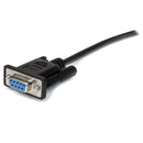 StarTech MXT10050CMBK 18In DB9 RS232 Serial Straight Extension M/F Cable Black