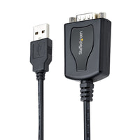 StarTech 1P3FPC-USB-SERIAL 3Ft USB to RS232 Serial Cable Adapter Converter Black