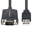 StarTech 1P3FPC-USB-SERIAL 3Ft USB to RS232 Serial Cable Adapter Converter Black