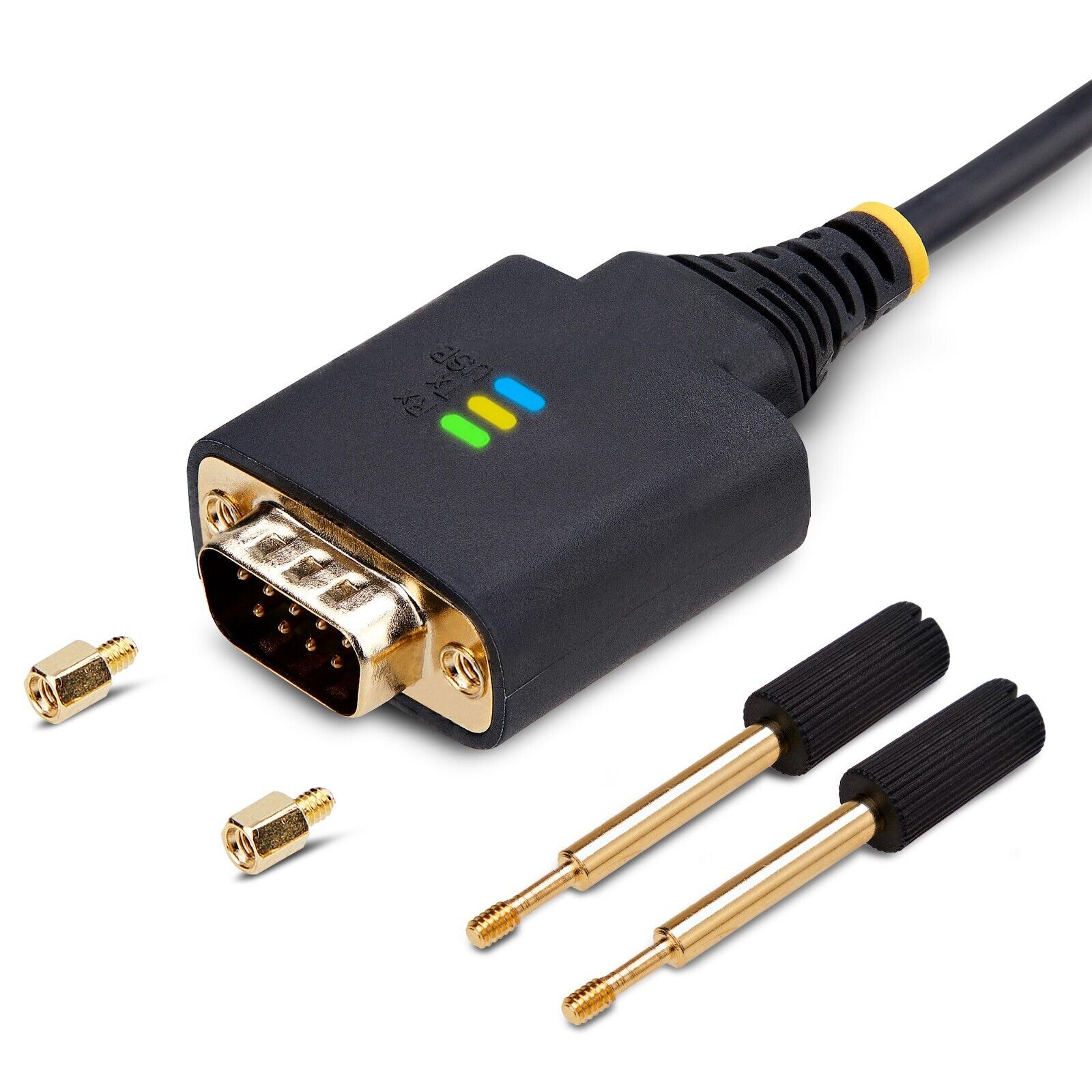 StarTech 1P3FFCB-USB-SERIAL 3Ft USB to Serial Adapter Cable FTDI w Screws Nuts