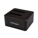 StarTech SDOCK2U33V Dual Bay USB 3.0 to SATA HDD SSD Docking Station Top Loading