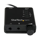 StarTech ICUSBAUDIO2D 4" USB Stereo Audio Adapter Ext Sound Card w SPFIF MIC BLK