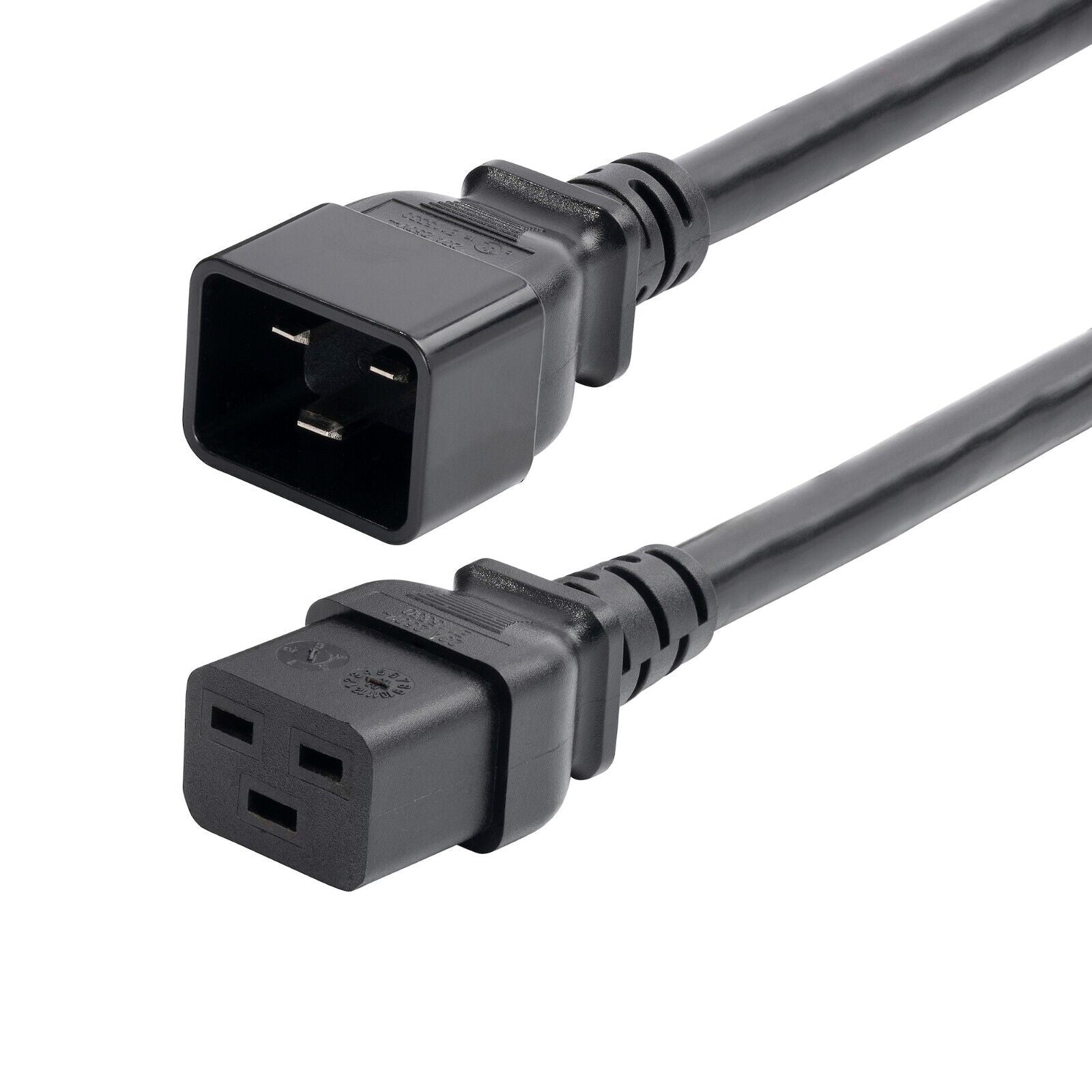 StarTech BA16-2200-POWER-CORD 2Ft Heavy Duty AC PDU Power Cord C19 to C20 BLK