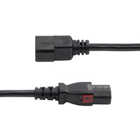 StarTech 87L3-8400-POWER-CORD 4Ft AC Power PDU Extension Cord Locking C13 Black