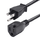 StarTech 231A-8A00-POWER-CORD 8Ft AC Power Extension Cord 5-15P to 5-15R Black