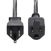 StarTech 231A-8A00-POWER-CORD 8Ft AC Power Extension Cord 5-15P to 5-15R Black